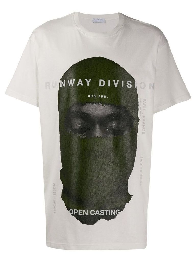 Ih Nom Uh Nit printed Runway Division' T-shirt - White