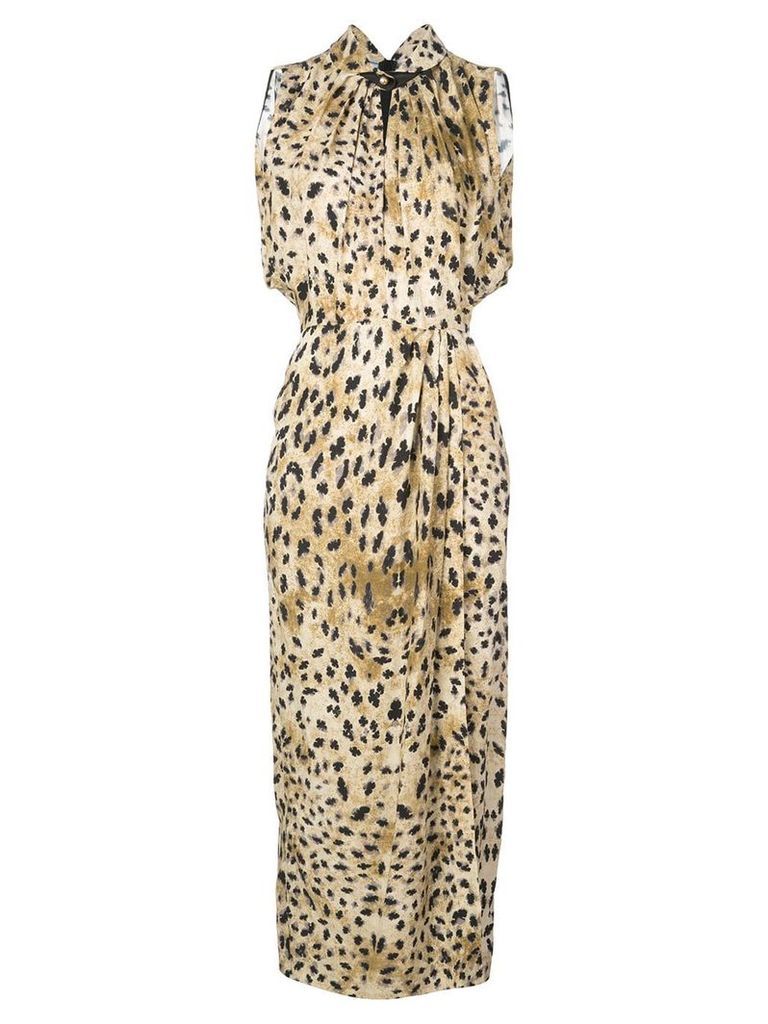 Prada leopard print dress - Brown