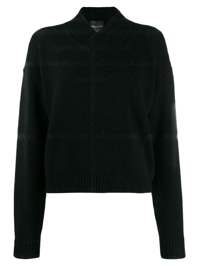 Erika Cavallini v-neck sweater - Black