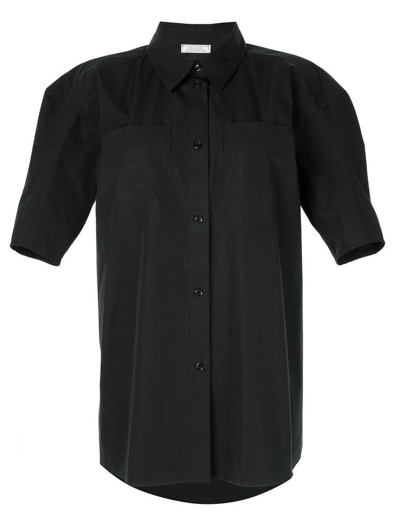 Nina Ricci structured sleeve shirt - Black