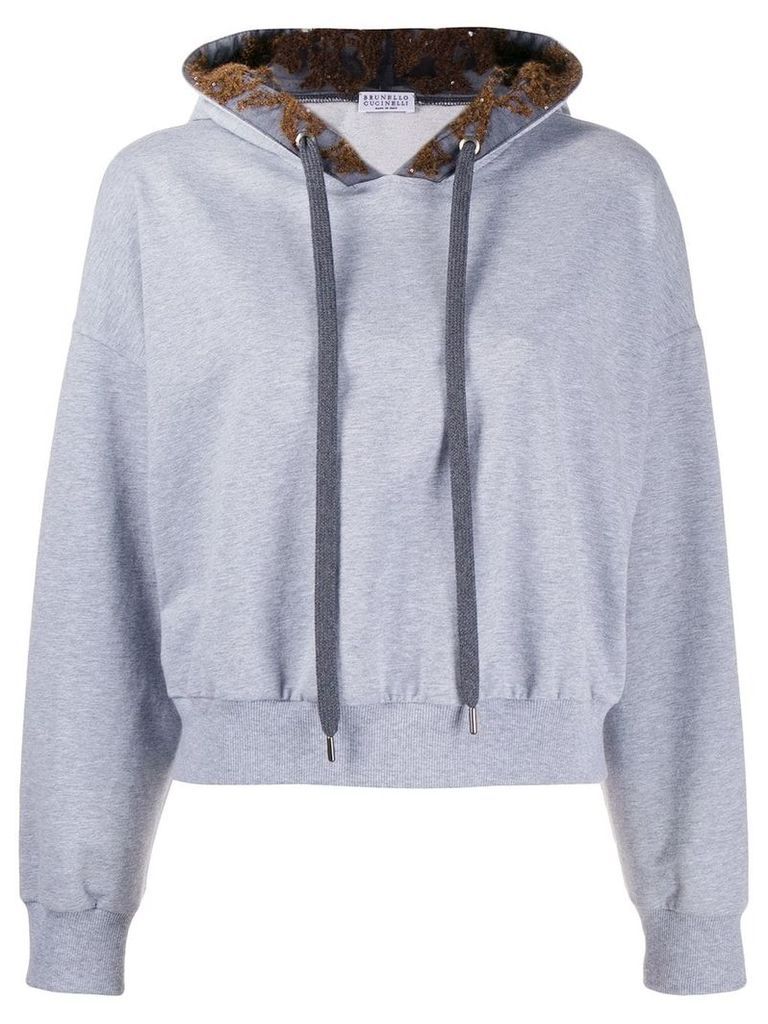 Brunello Cucinelli hooded sweatshirt - Grey
