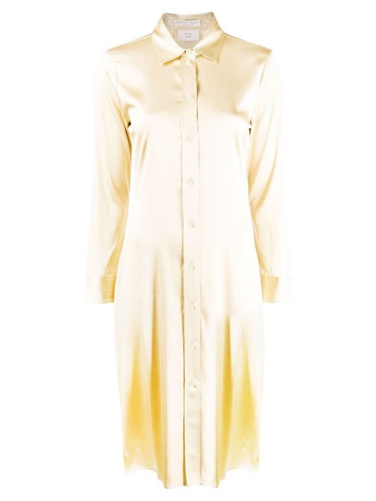 Bottega Veneta textured shirt dress - NEUTRALS