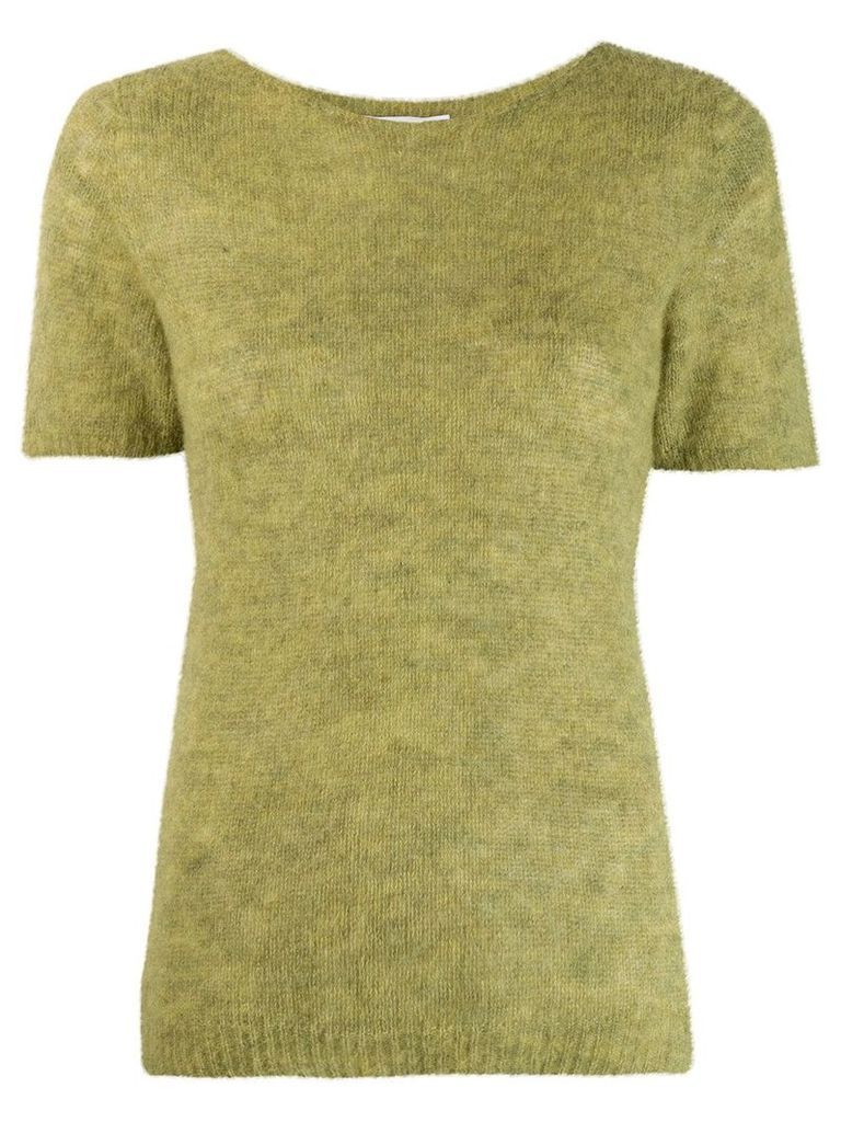 Société Anonyme short sleeve knitted top - Green