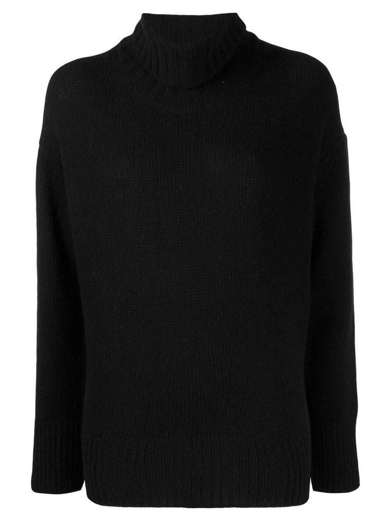 Woolrich knitted roll neck jumper - Black