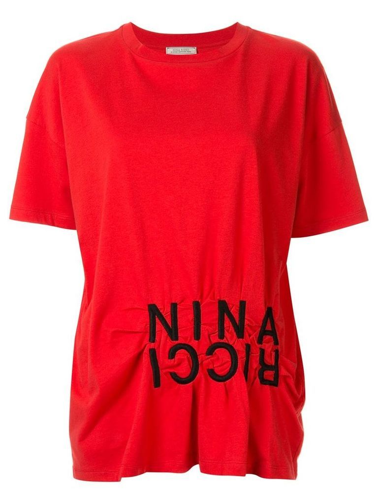 Nina Ricci embroidered logo T-shirt