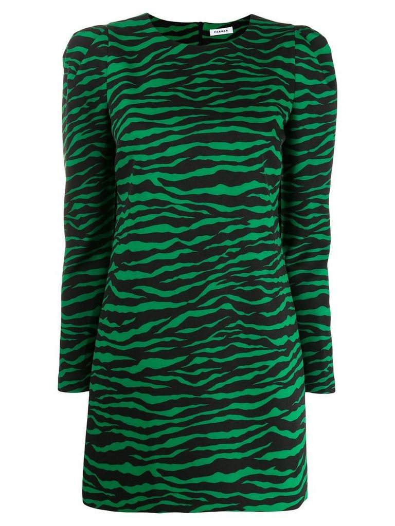 P.A.R.O.S.H. long sleeve short dress - Green