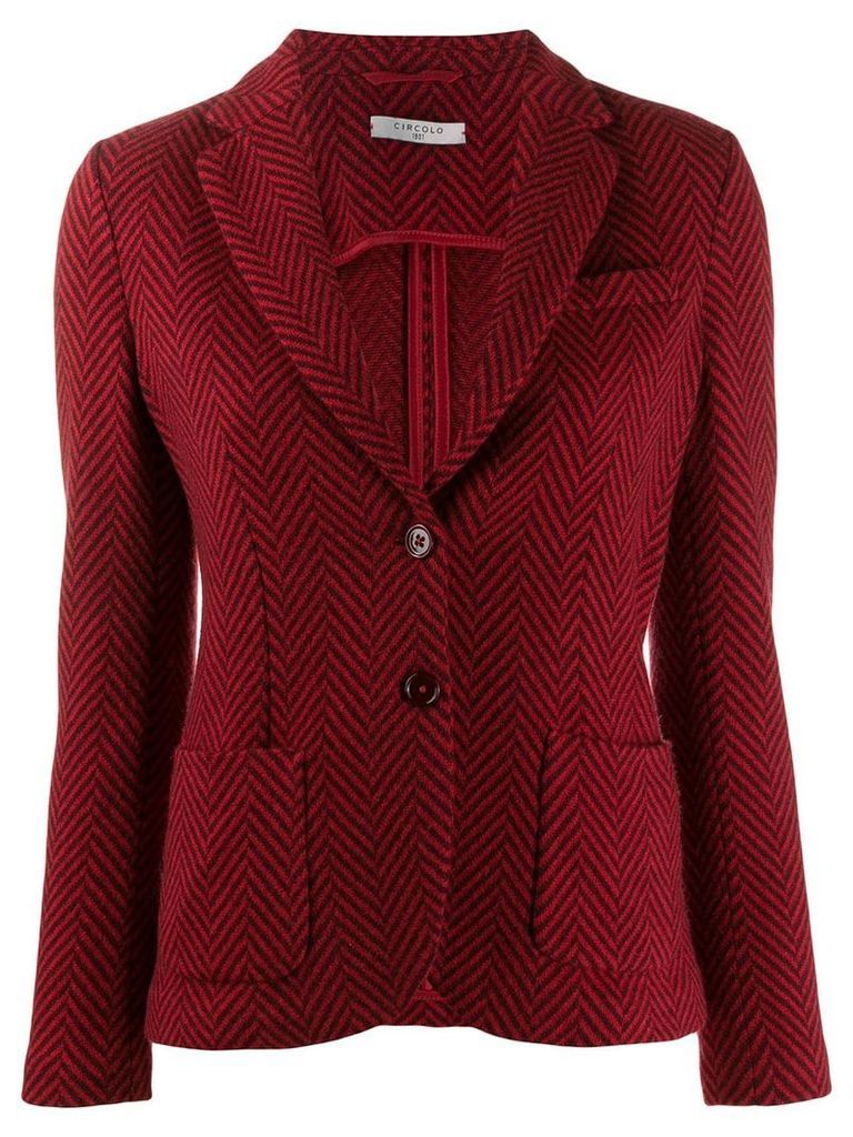 Circolo 1901 classic fitted blazer - Red