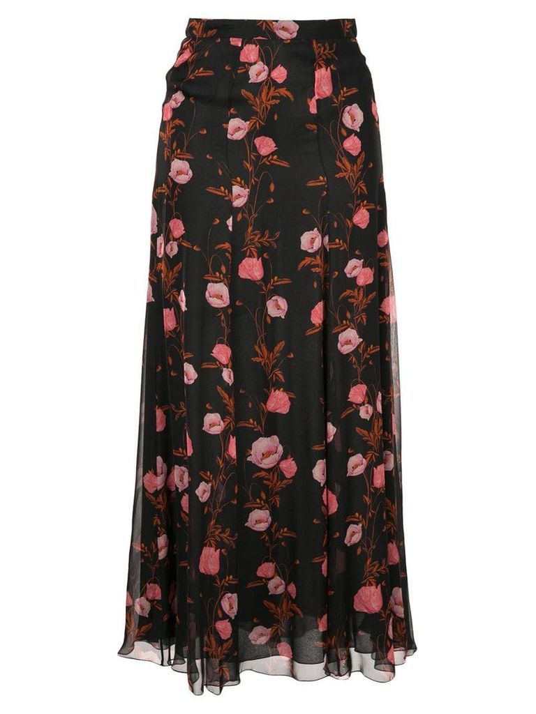 Giambattista Valli floral print skirt - Black