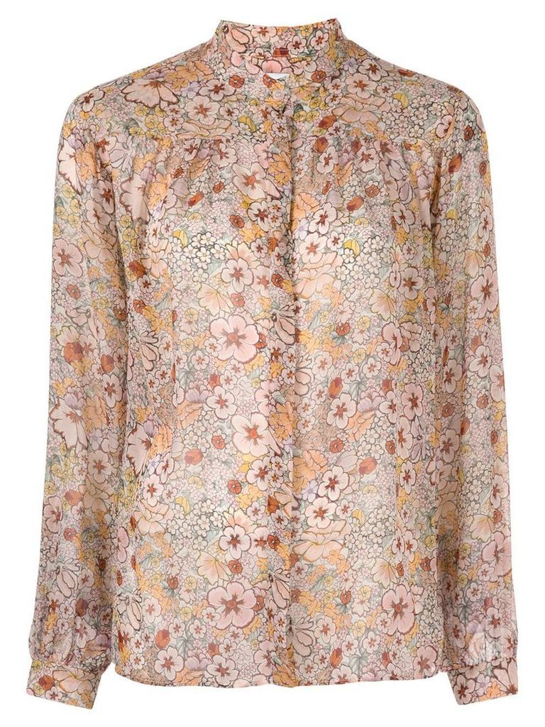 Giambattista Valli floral print blouse - Neutrals