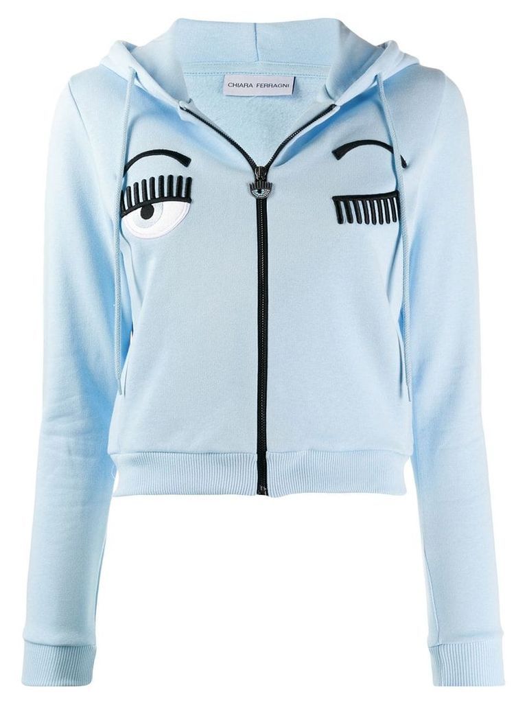 Chiara Ferragni zip-up sweatshirt - Blue