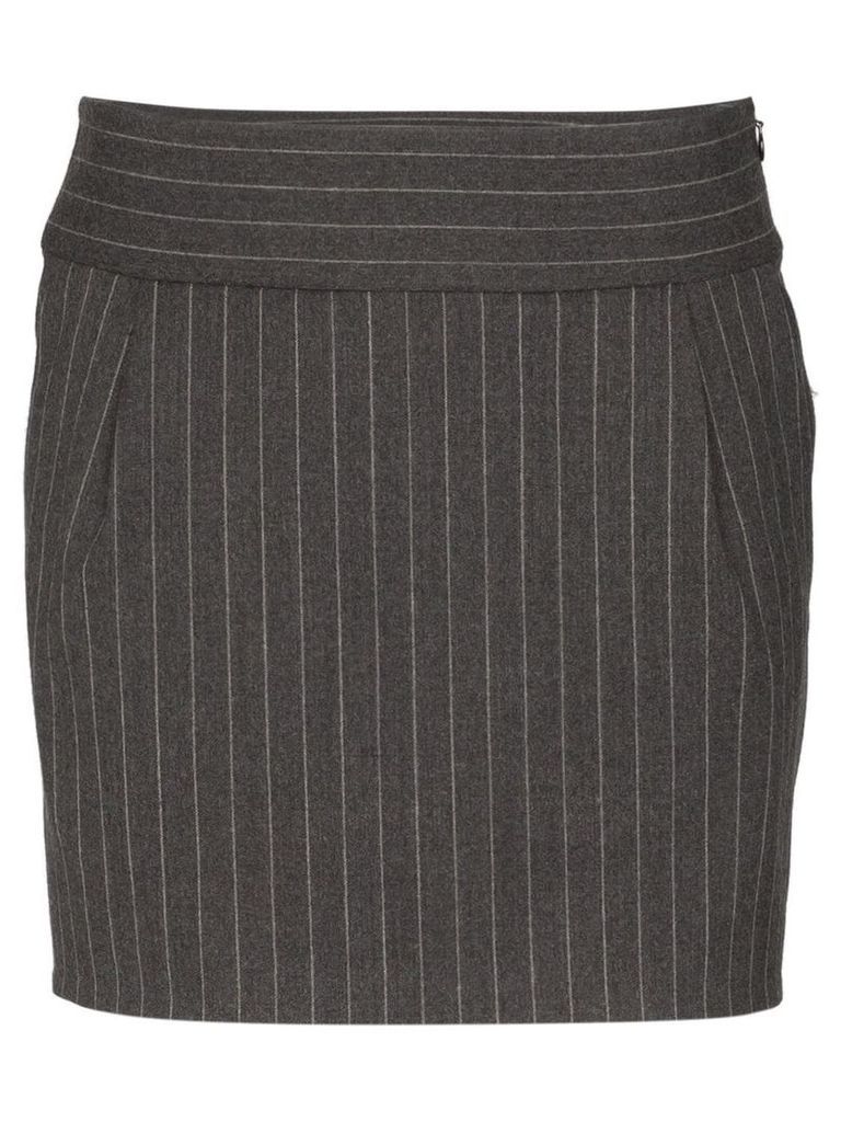 Alexandre Vauthier pinstripe mini-skirt - Grey