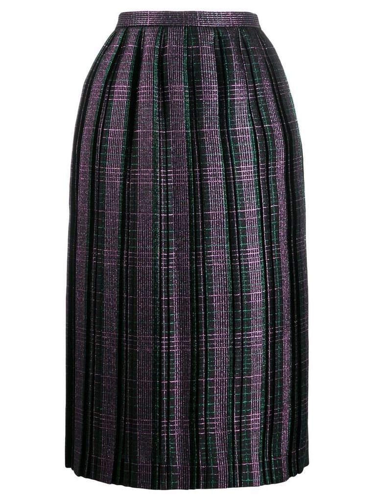 Marco De Vincenzo checked pleated skirt - Green