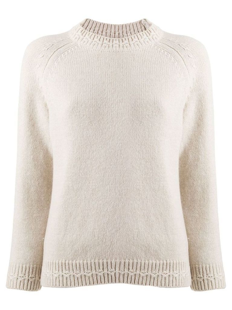 A.P.C. chunky knit jumper - NEUTRALS