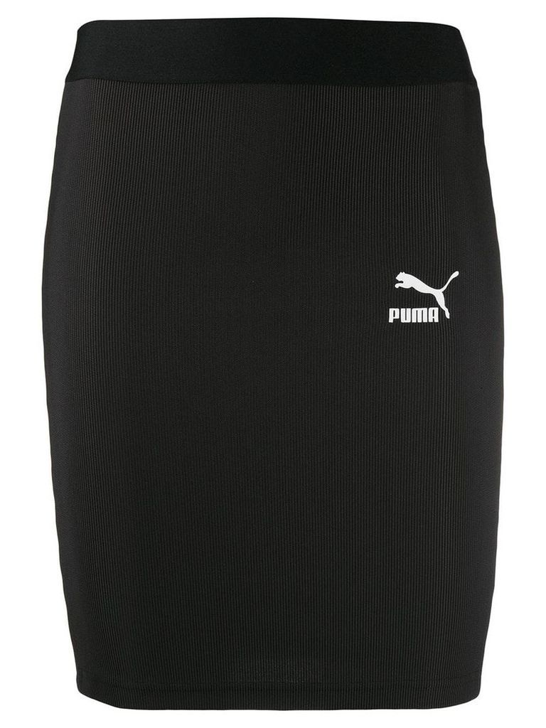 Puma side stripe pencil skirt - Black