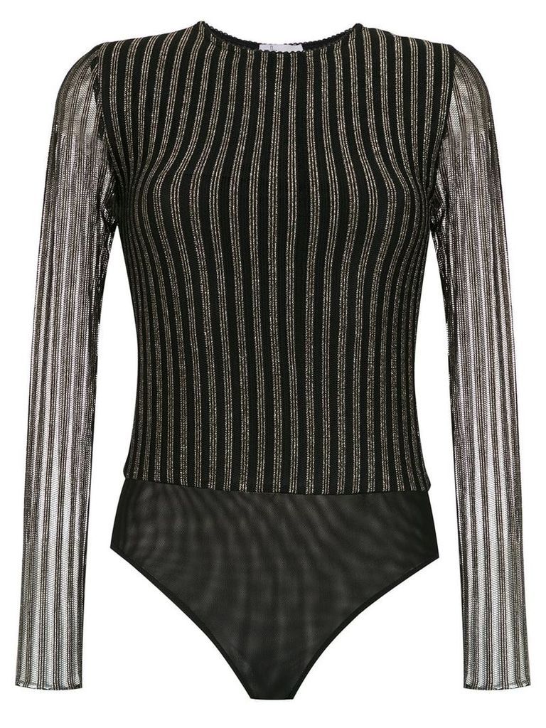 Nk lurex knit bodysuit - Black