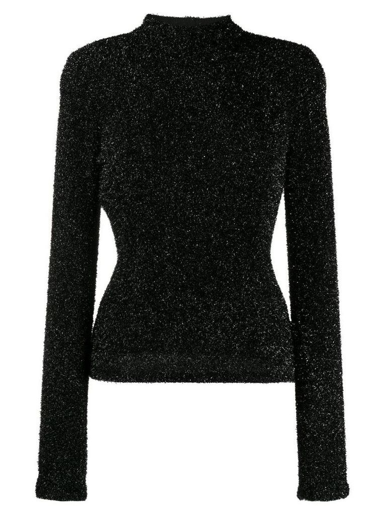 Philosophy Di Lorenzo Serafini textured round neck sweater - Black