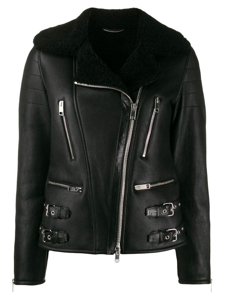 Ermanno Scervino shearling jacket - Black