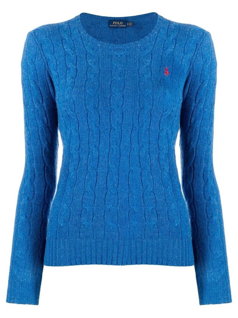 Polo Ralph Lauren logo knitted sweater - Blue