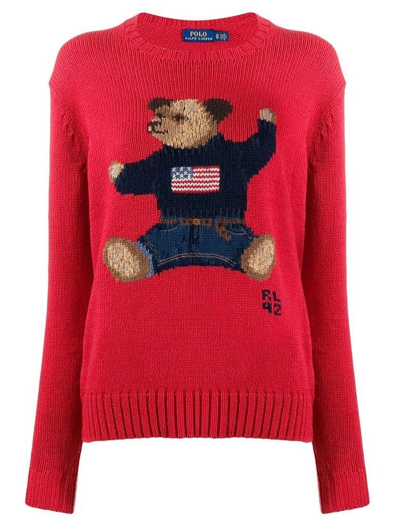 Polo Ralph Lauren teddybear knitted jumper - Red