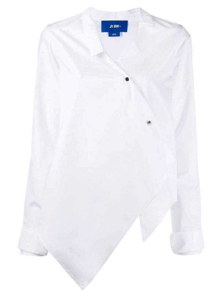 Ji Oh off-centre shirt - White
