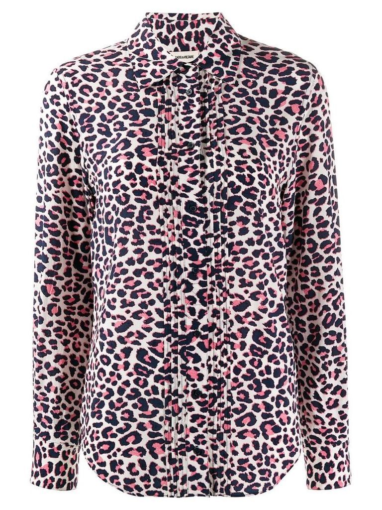 Zadig & Voltaire leopard print shirt - Blue