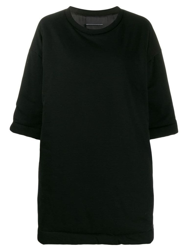 Mm6 Maison Margiela mini sweater dress - 900 BLACK