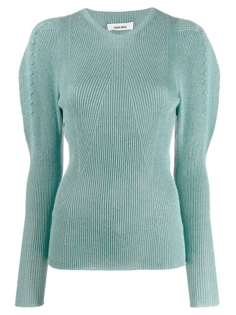 Circus Hotel ribbed knit sweater - Blue
