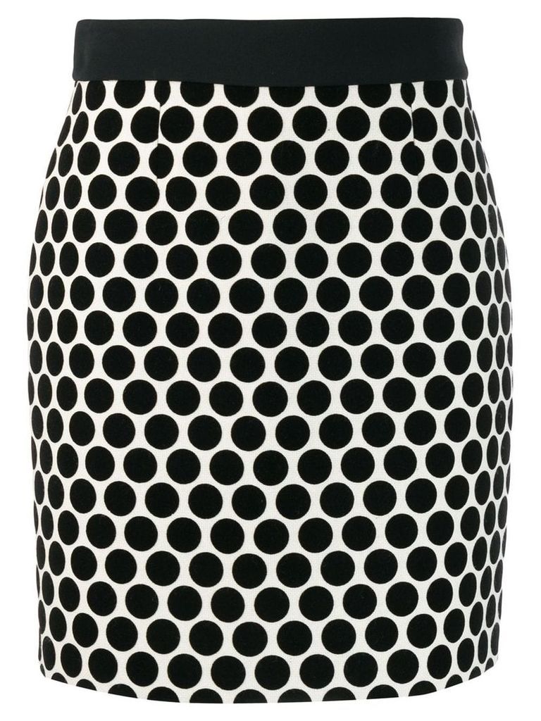 Fausto Puglisi dotted fitted skirt - Black
