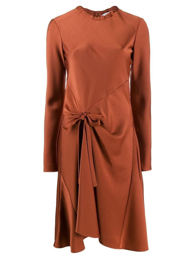 Chloé knot detail flared dress - Brown