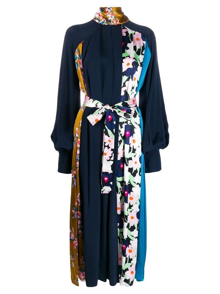 Roksanda floral print pleat dress - Blue