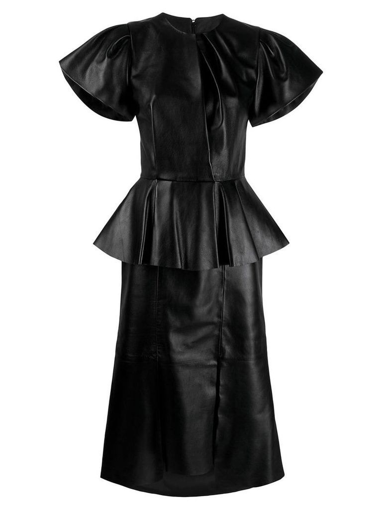 Alexander McQueen peplum midi dress - Black