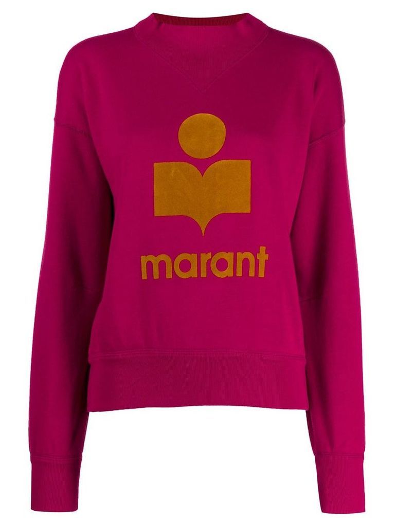 Isabel Marant Étoile logo print sweatshirt - Pink