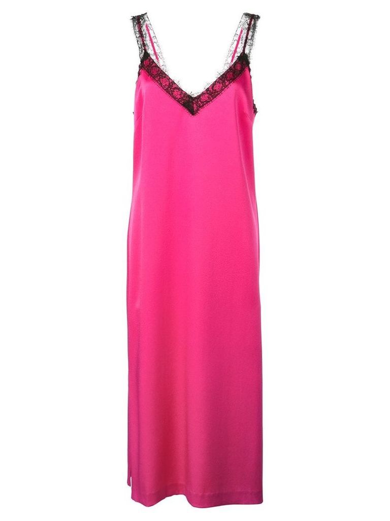 Jason Wu lace trim midi dress - PINK