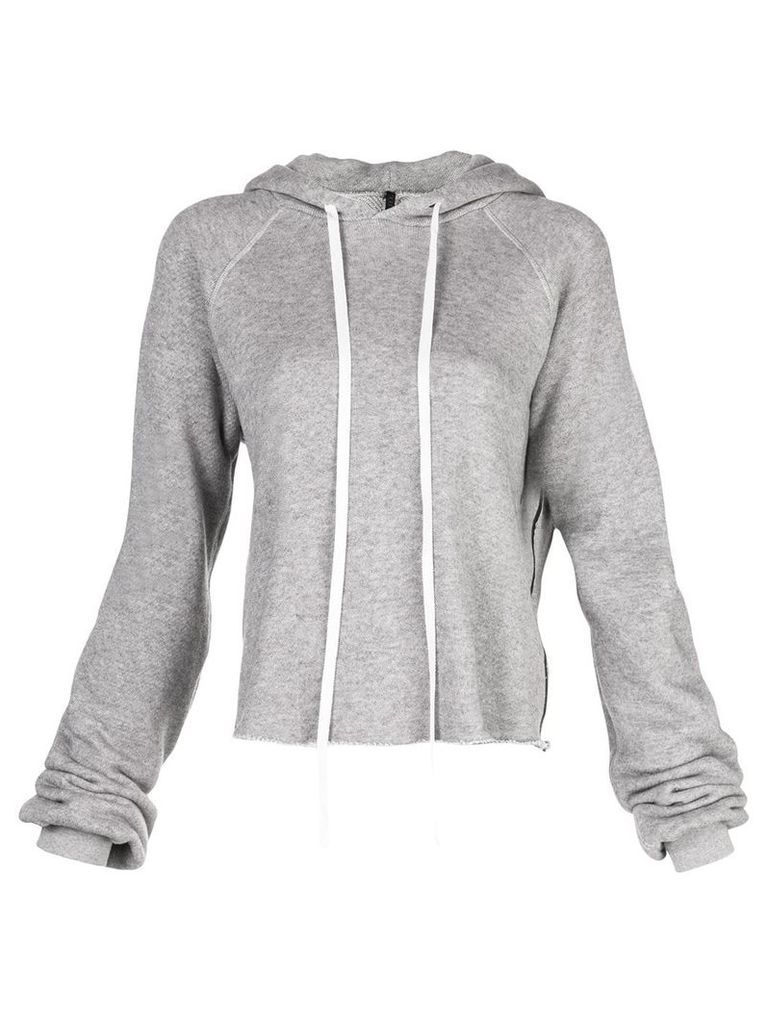 UNRAVEL PROJECT drawstring hooded sweater - Grey