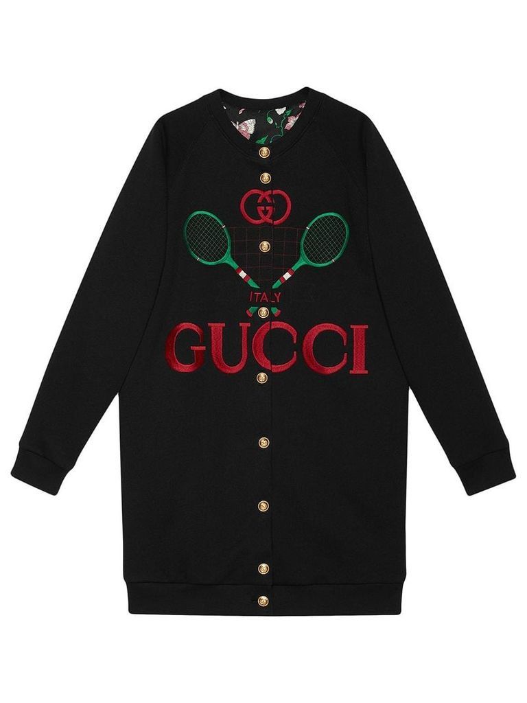 Gucci reversible oversize cardigan sweatshirt - Black