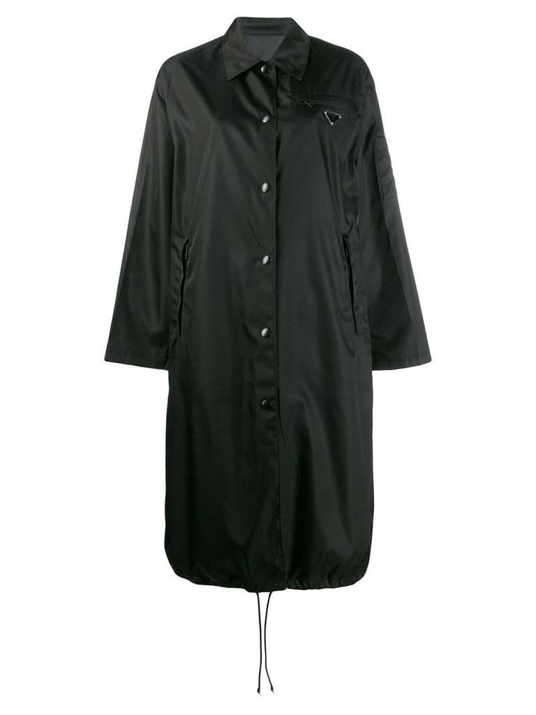 Prada technical raincoat - Black