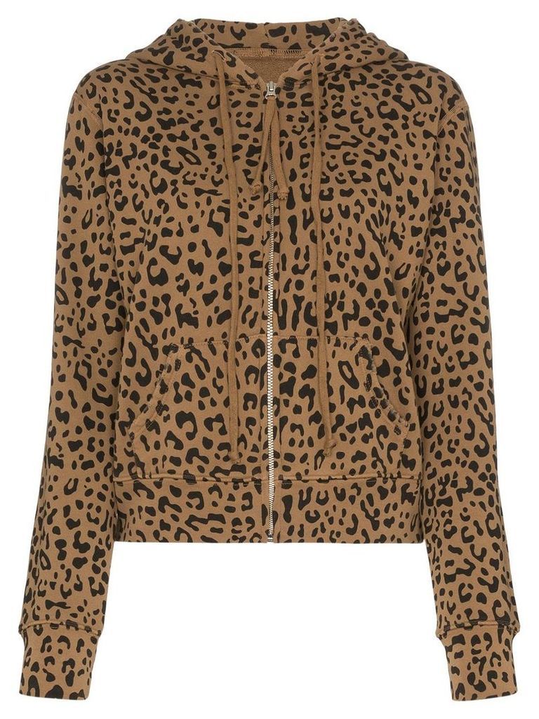 Nili Lotan Callie leopard-print hoodie - Brown