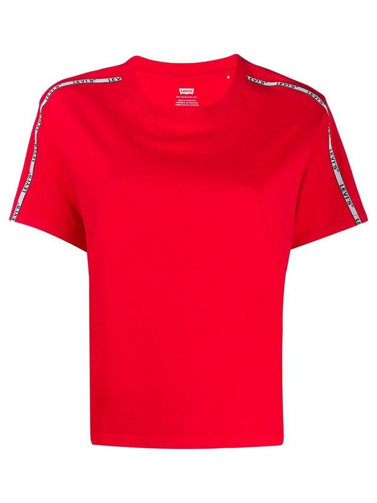 Levi's logo stripe T-shirt - Red