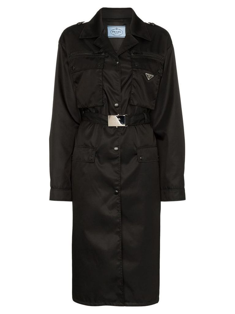 Prada belted trench coat - Black