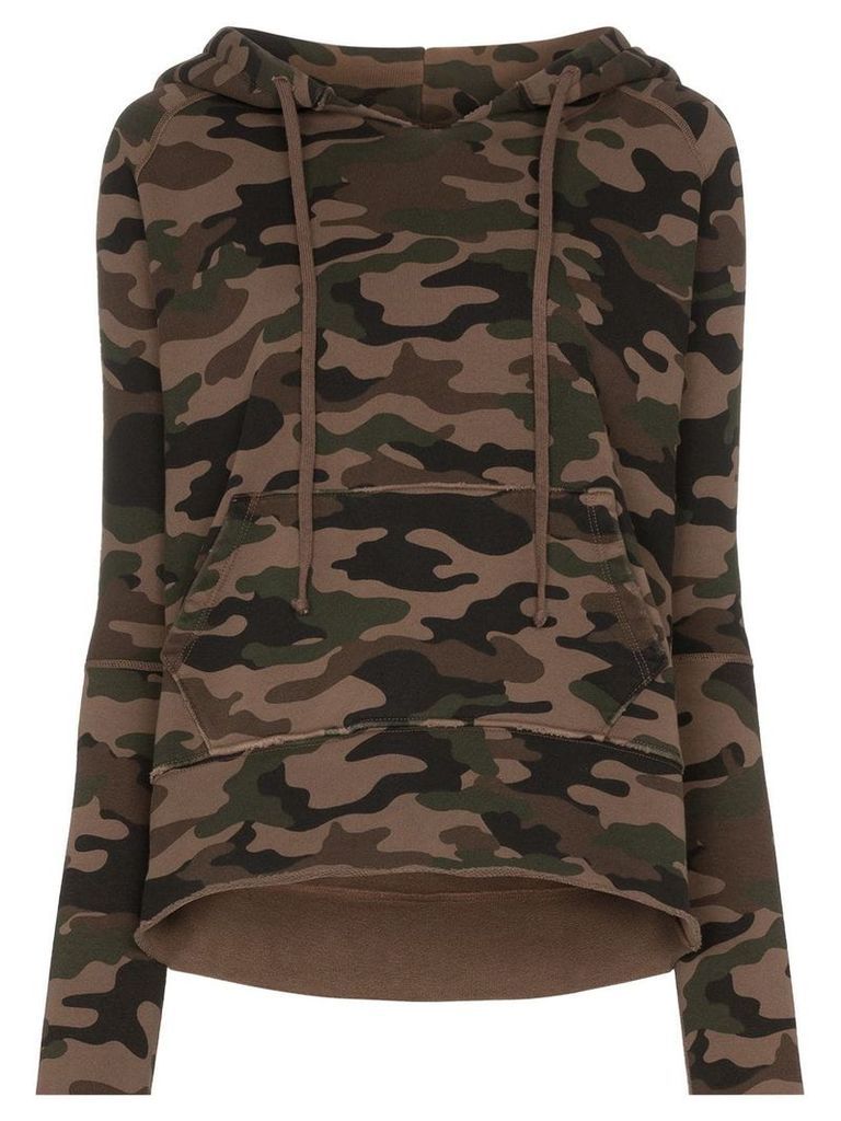 Nili Lotan Janie camouflage-print hoodie - Brown
