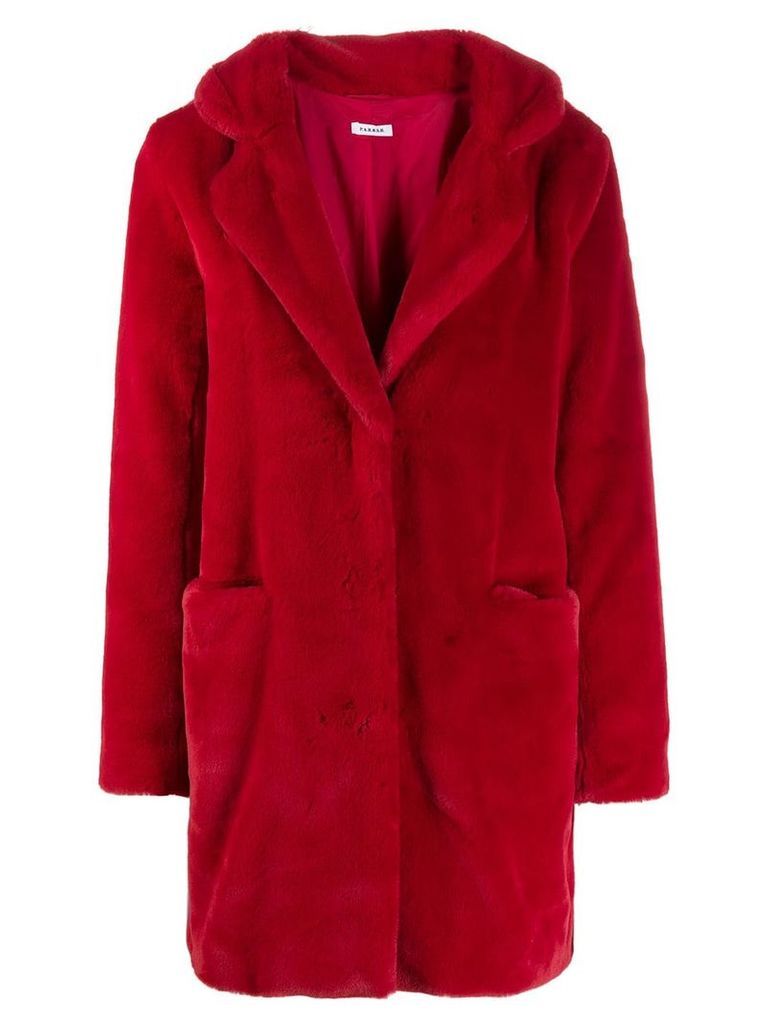 P.A.R.O.S.H. faux fur coat - Red