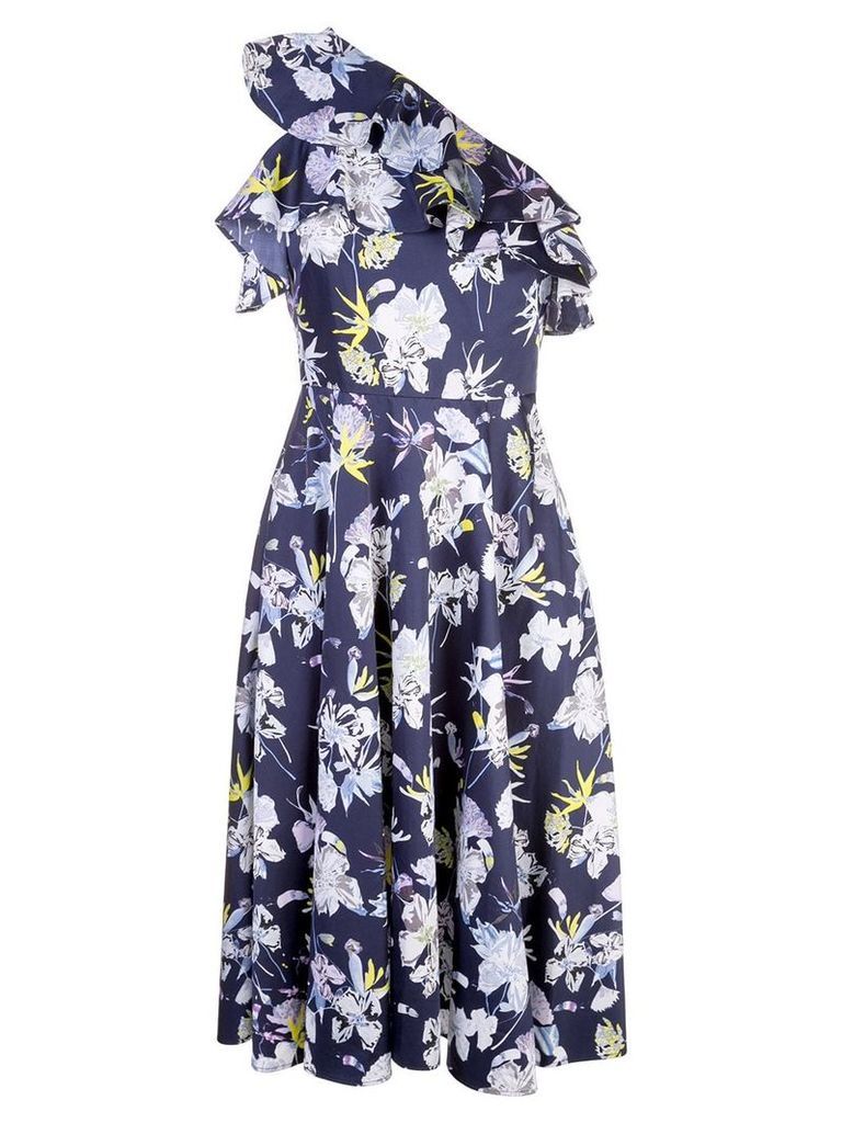 Jason Wu Collection floral print one sleeve dress - Blue