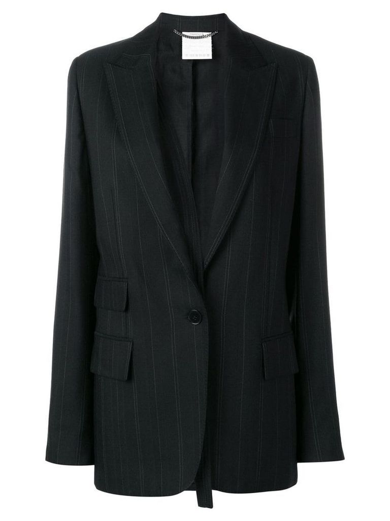 Stella McCartney striped suit blazer - Black