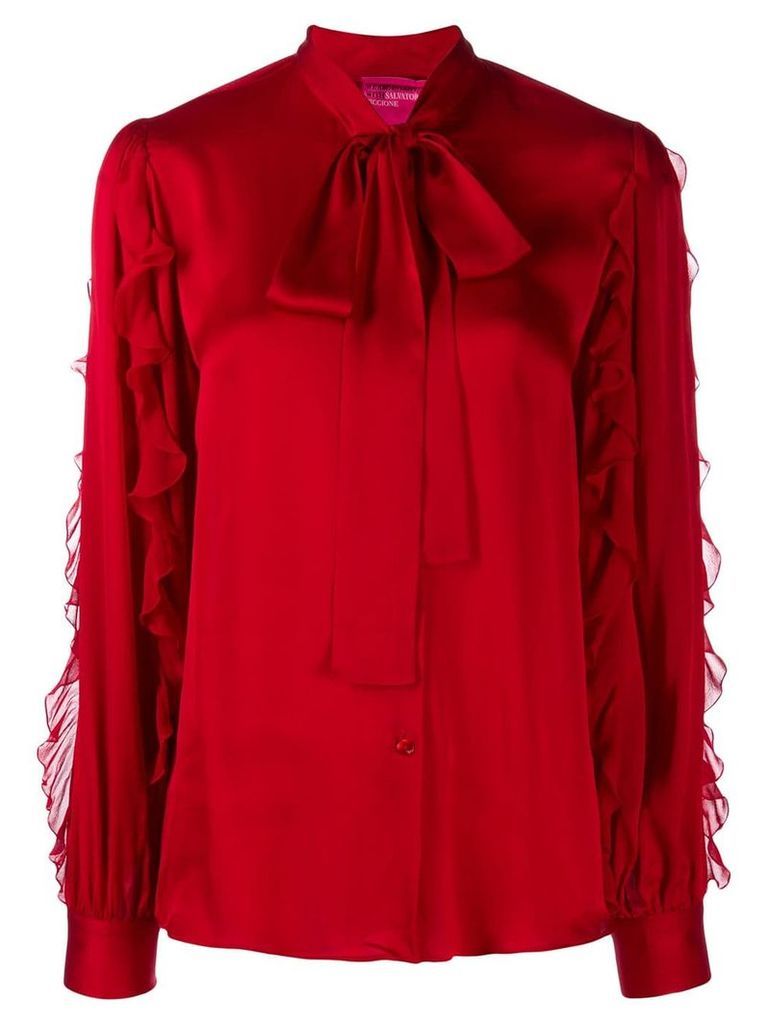 Blumarine pussy bow blouse - Red