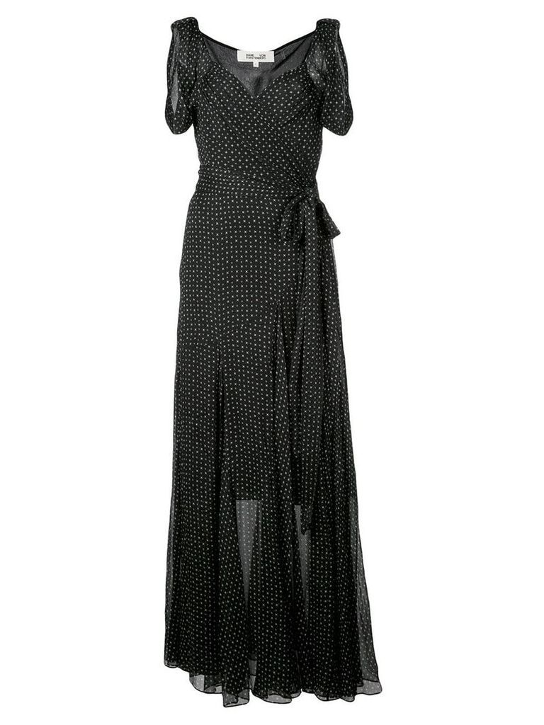 DVF Diane von Furstenberg Belinda crinkled wrap dress - Black