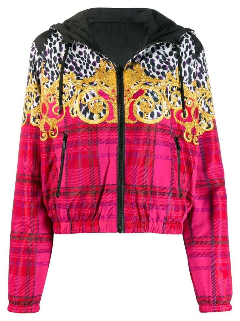 Versace Jeans Couture Leo Baroque zipped hoodie - Black