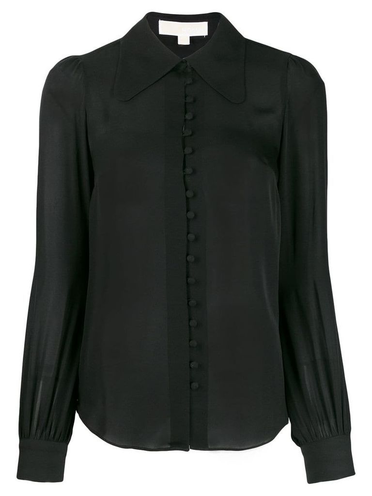 Michael Michael Kors classic-collar silk shirt - Black