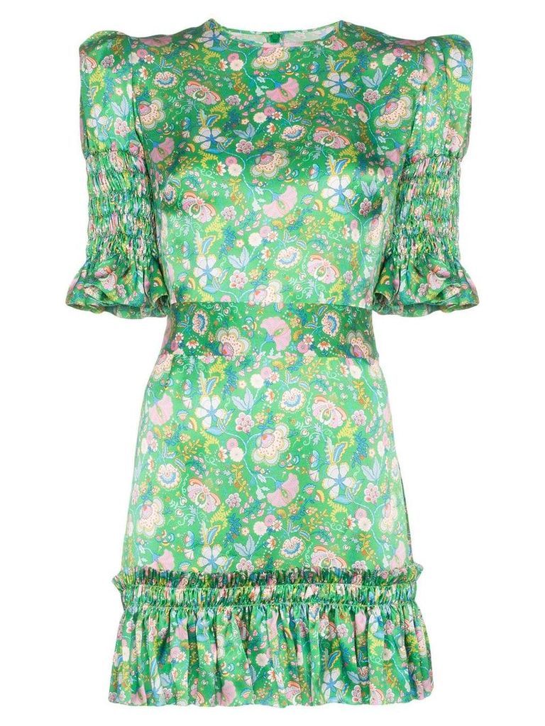 The Vampire's Wife Whole Lotta Trouble floral print dress - Green