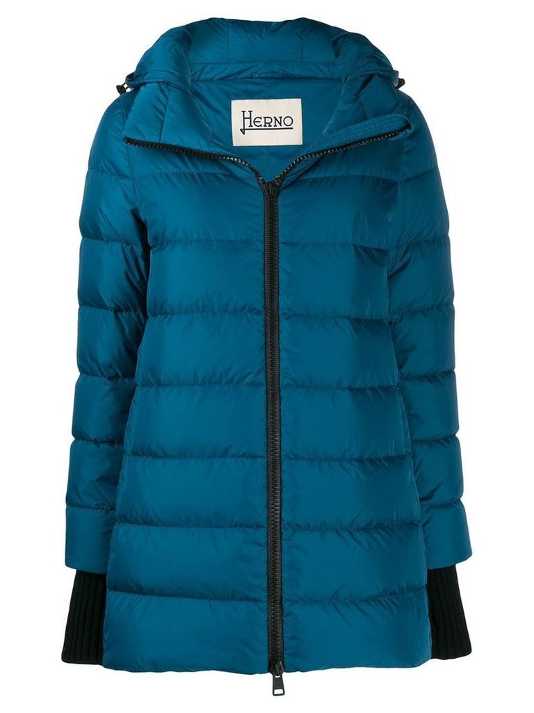 Herno hooded padded coat - Blue