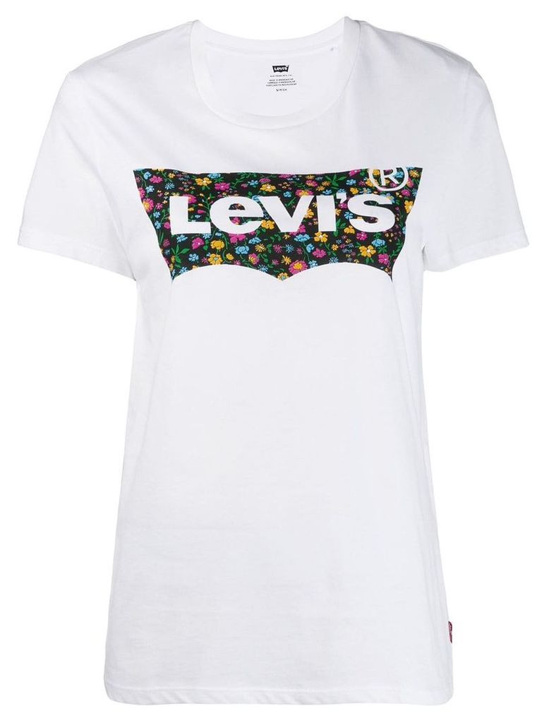 Levi's floral logo print T-shirt - White